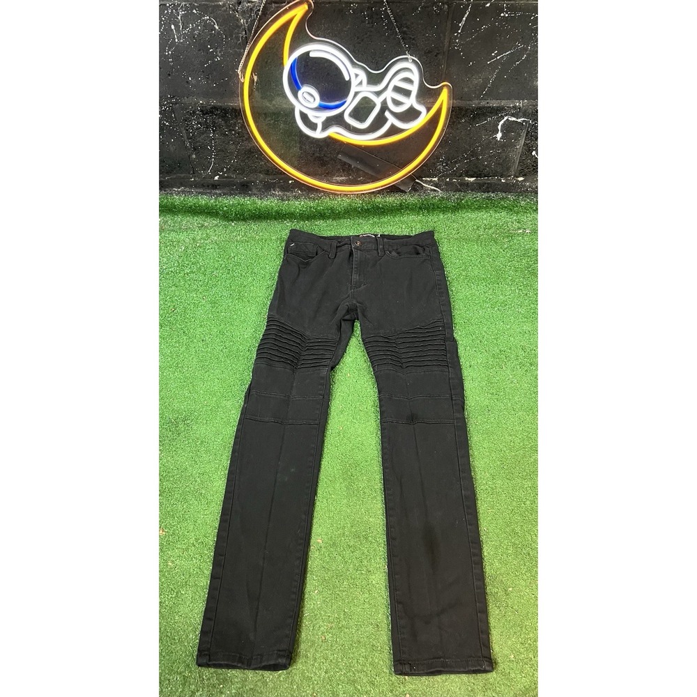 Southpole Jeans Mens 32x32 Black Skinny Stretch‎ Pants Adult Distressed Y2K